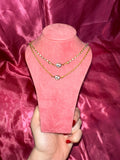 Small crystal pendant necklace