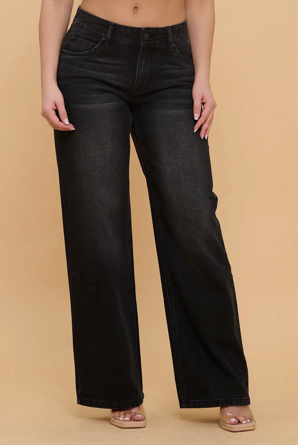 Are You My Boyfriend Baddie Jeans Black