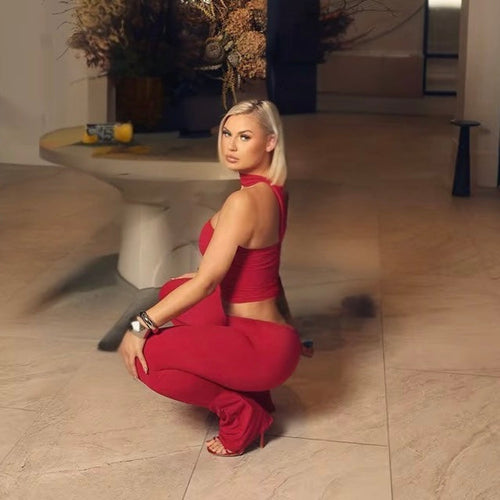 Carrie Red Two Piece Set