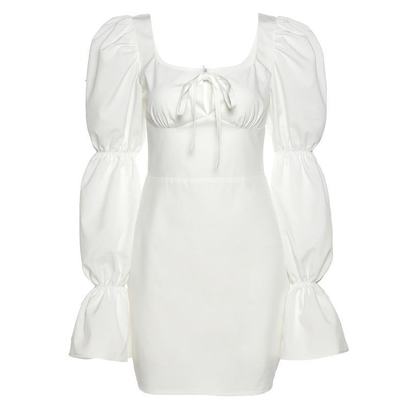 Elegant Puff Sleeve Fav Mini Dress