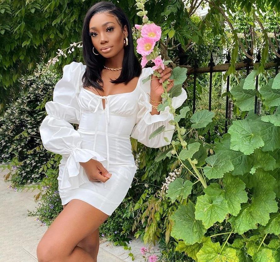 Elegant Puff Sleeve Fav Mini Dress
