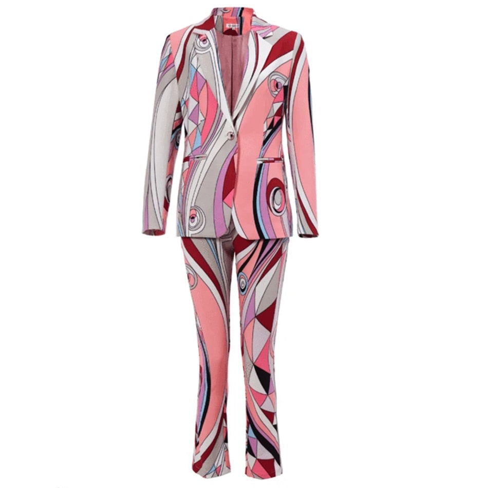 Elise Blazer Pants Set MULTI