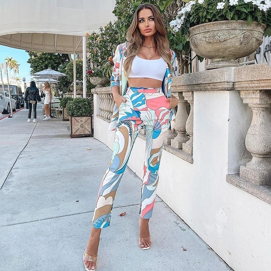 Elise Blazer Pants Set