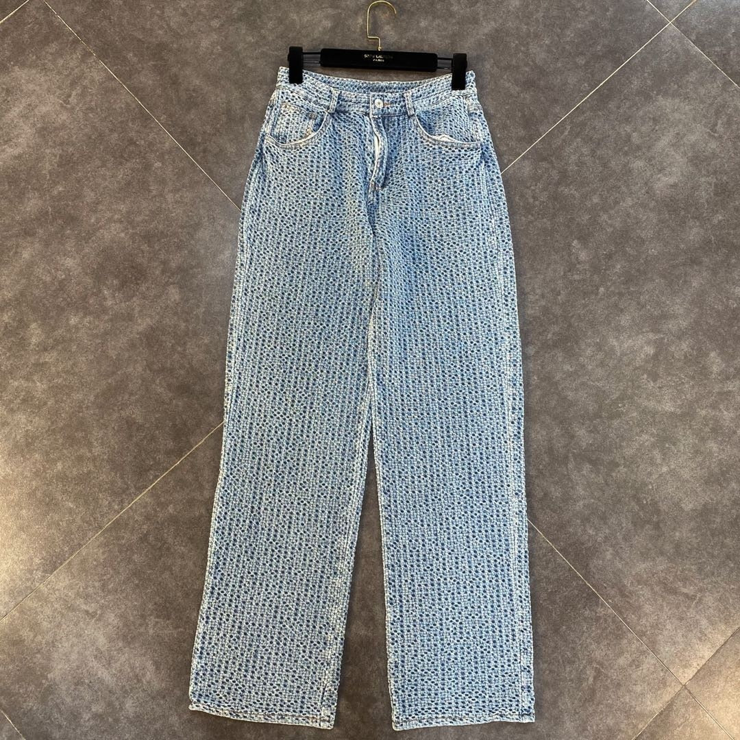 Eliza Denim Pants Set