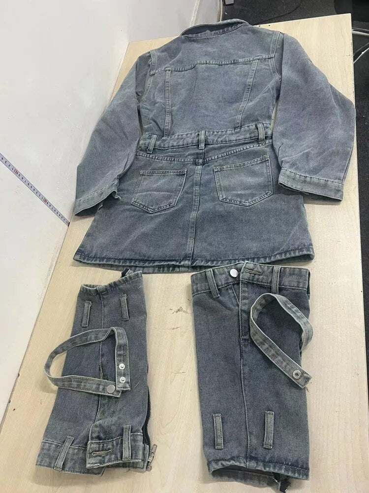 Erna Denim Dress Set