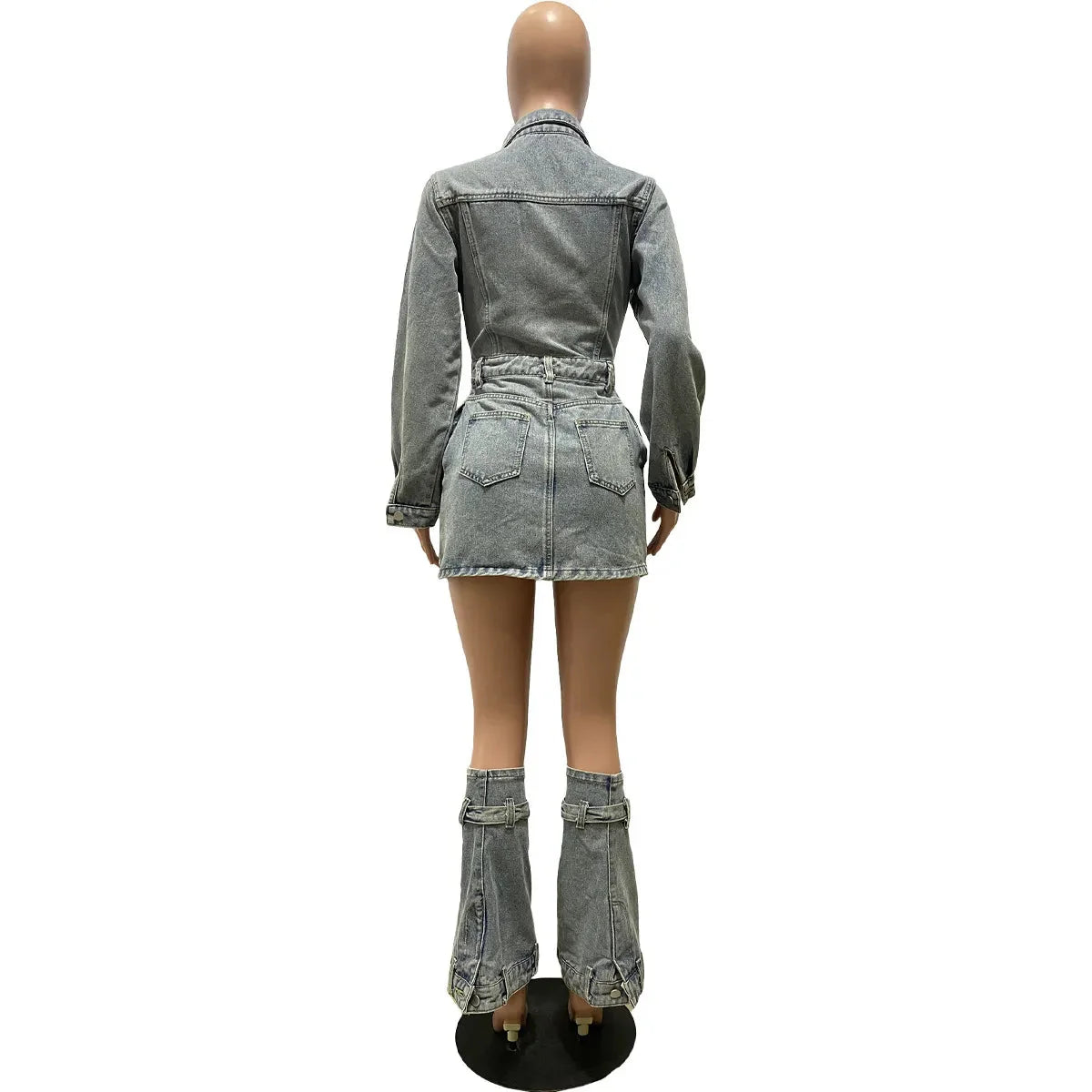 Erna Denim Dress Set