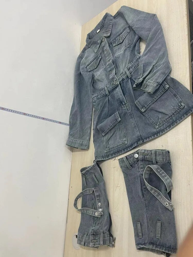 Erna Denim Dress Set