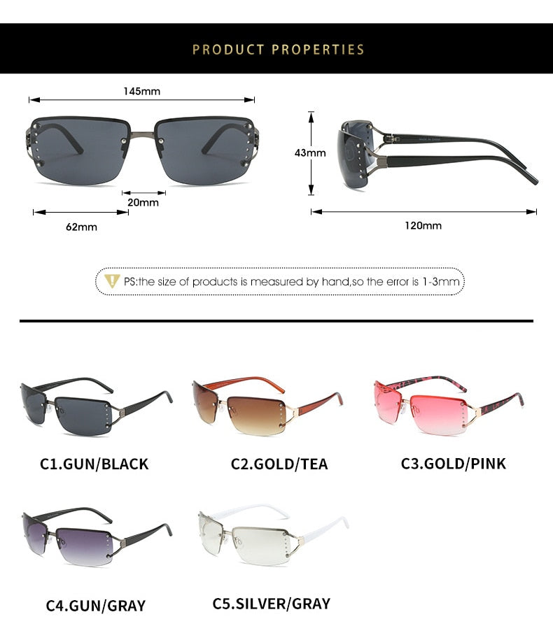 Exquisite Luxury Clear Sunglasses