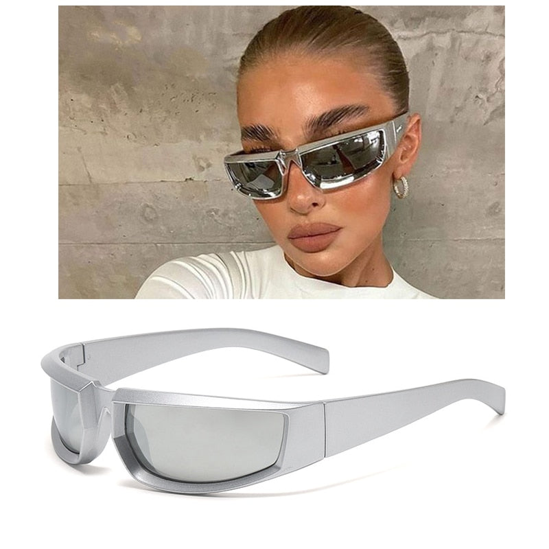 Exquisite Luxury Clear Sunglasses H-Silver As Photos Showing