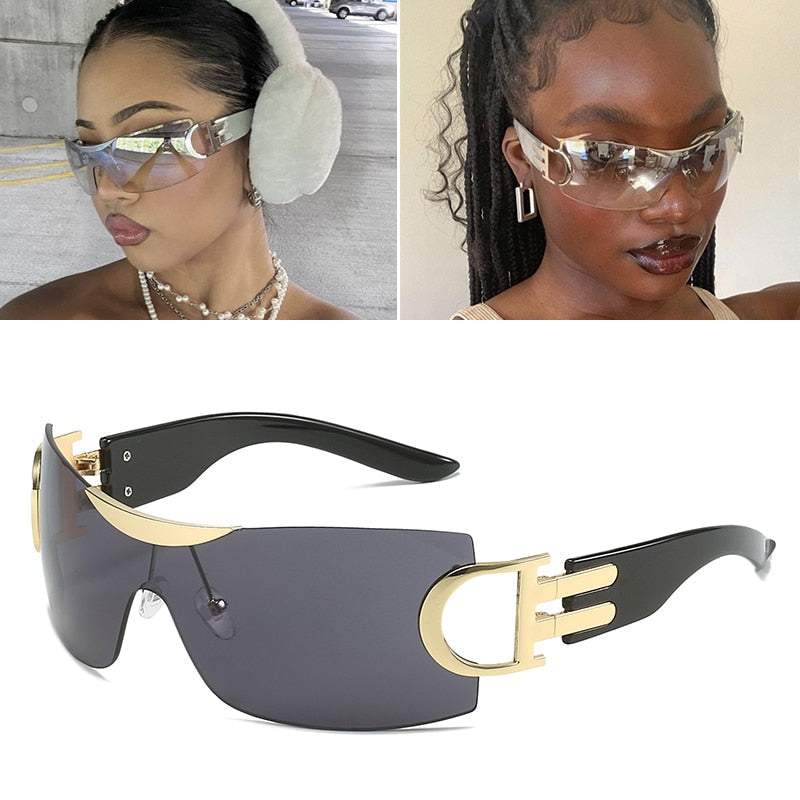 Exquisite Luxury Clear Sunglasses B-Black As Photos Showing