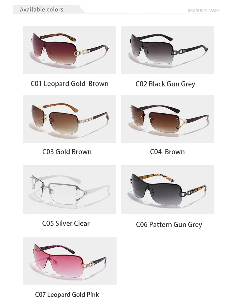 Exquisite Luxury Clear Sunglasses