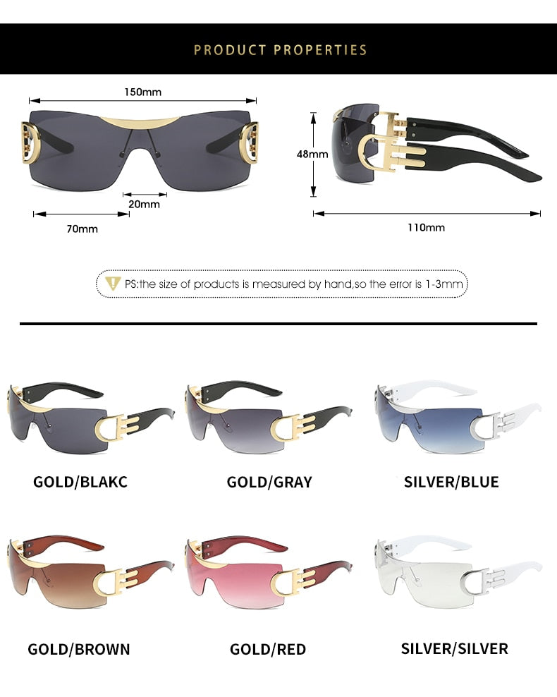 Exquisite Luxury Clear Sunglasses