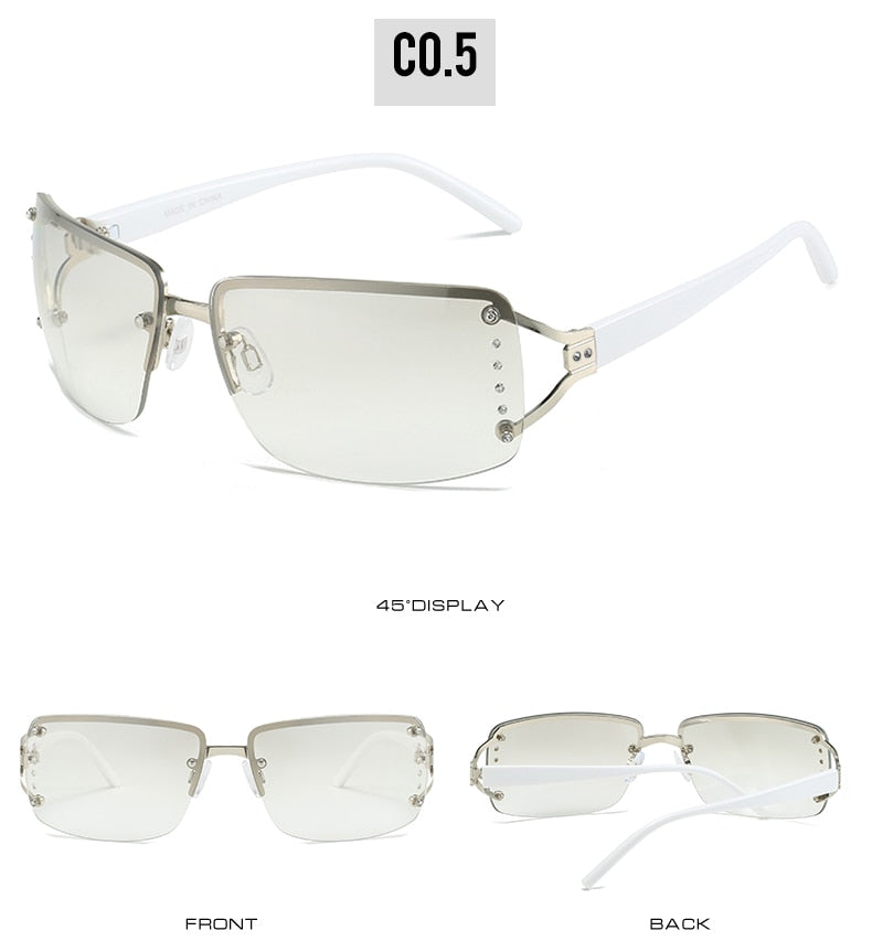 Exquisite Luxury Clear Sunglasses