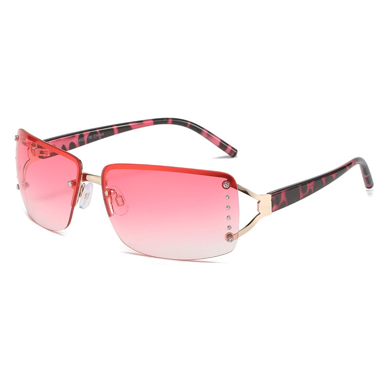 Exquisite Luxury Clear Sunglasses A-Pink As Photos Showing