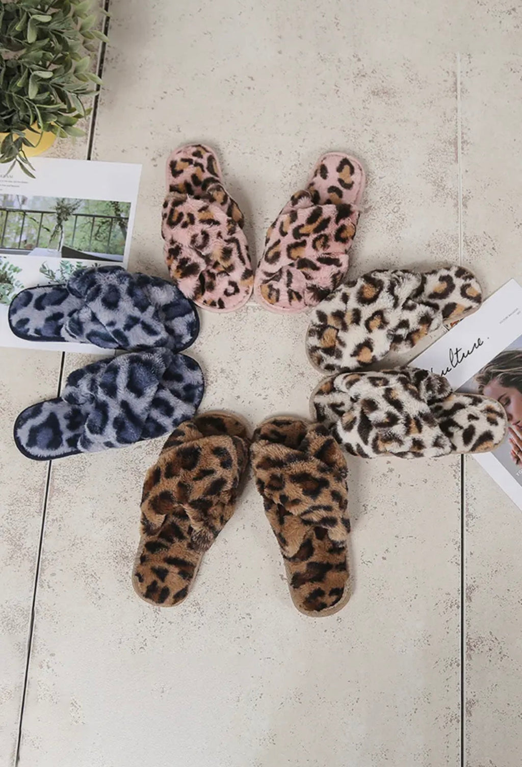 Leopard Pant Baddie Slippers