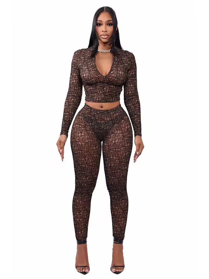 Black Widow Pant Set