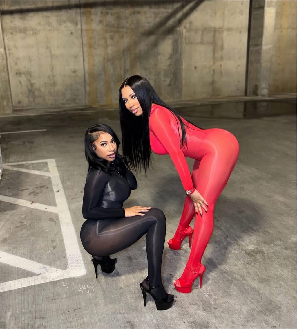 Zeus Body Red Mesh Jumpsuit
