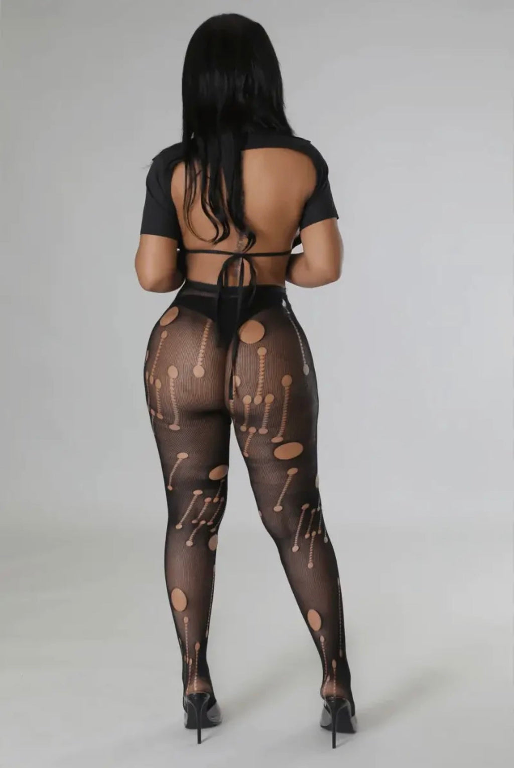 Ripped and Cutout Baddie Pantyhose
