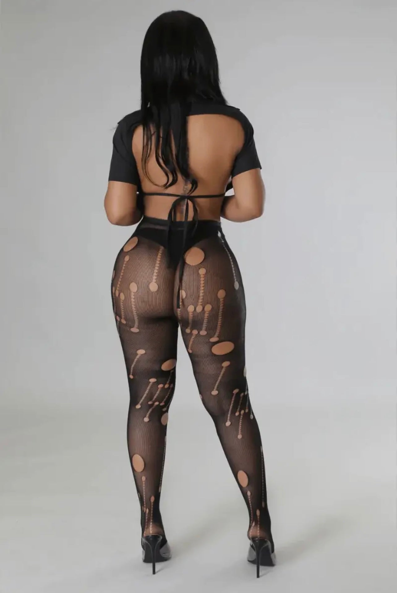 Ripped and Cutout Baddie Pantyhose