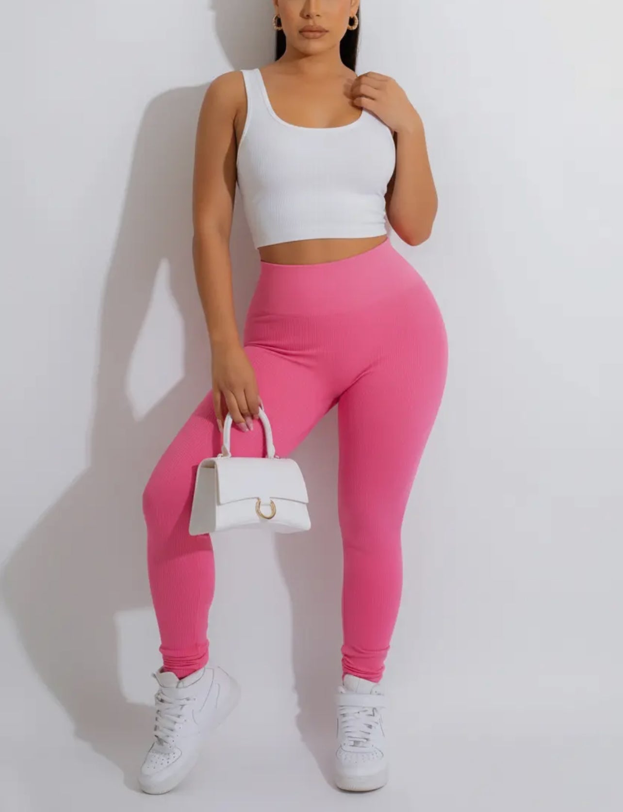 Baddie Seamless leggings Azalea Pink