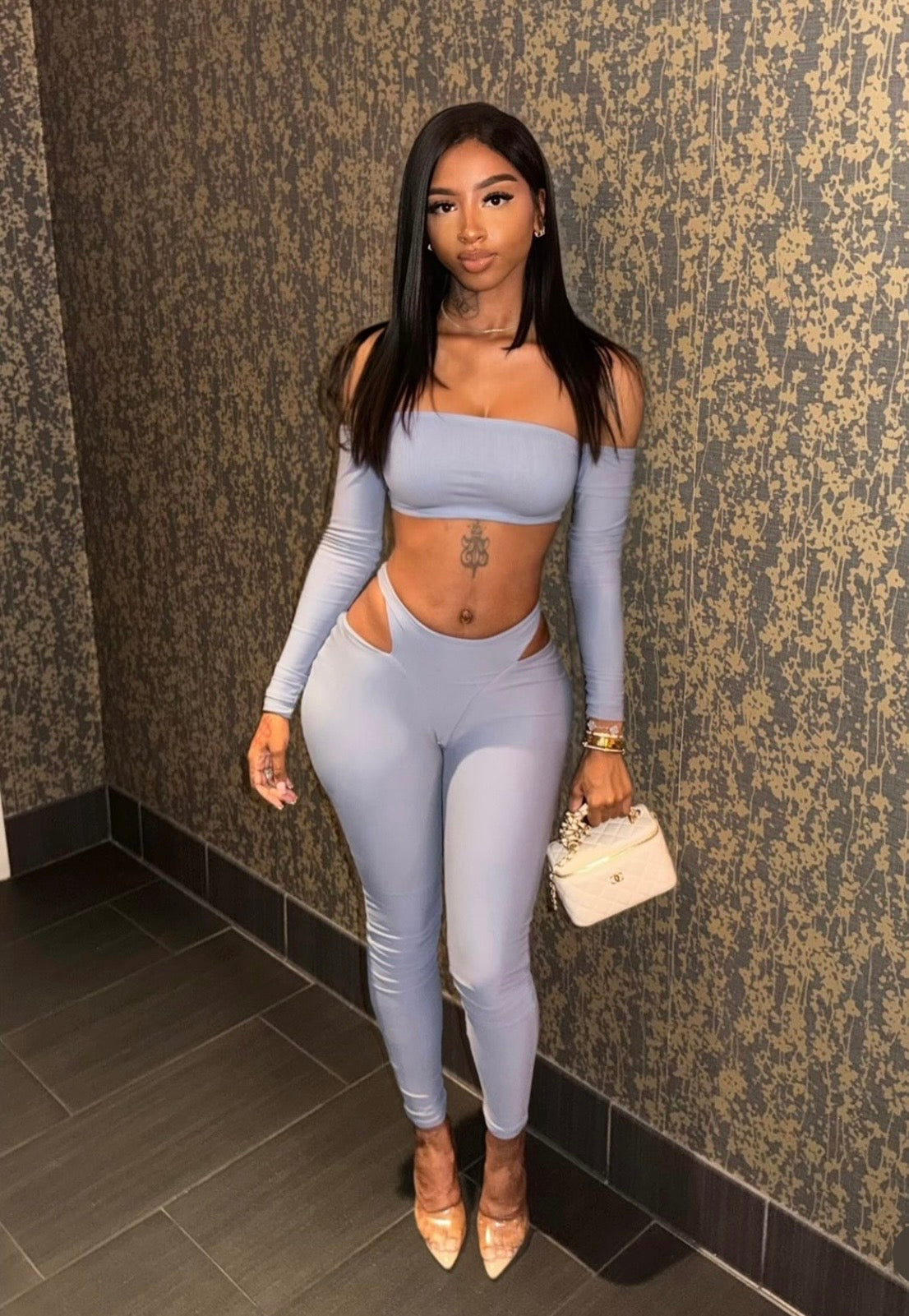 Knai Blue Two Piece Set