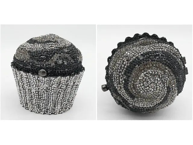 Cupcake Crystal Clutch Bag