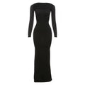 Noel Formal Black Maxi Dress