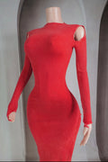 Lori Maxi Dress Red Gold