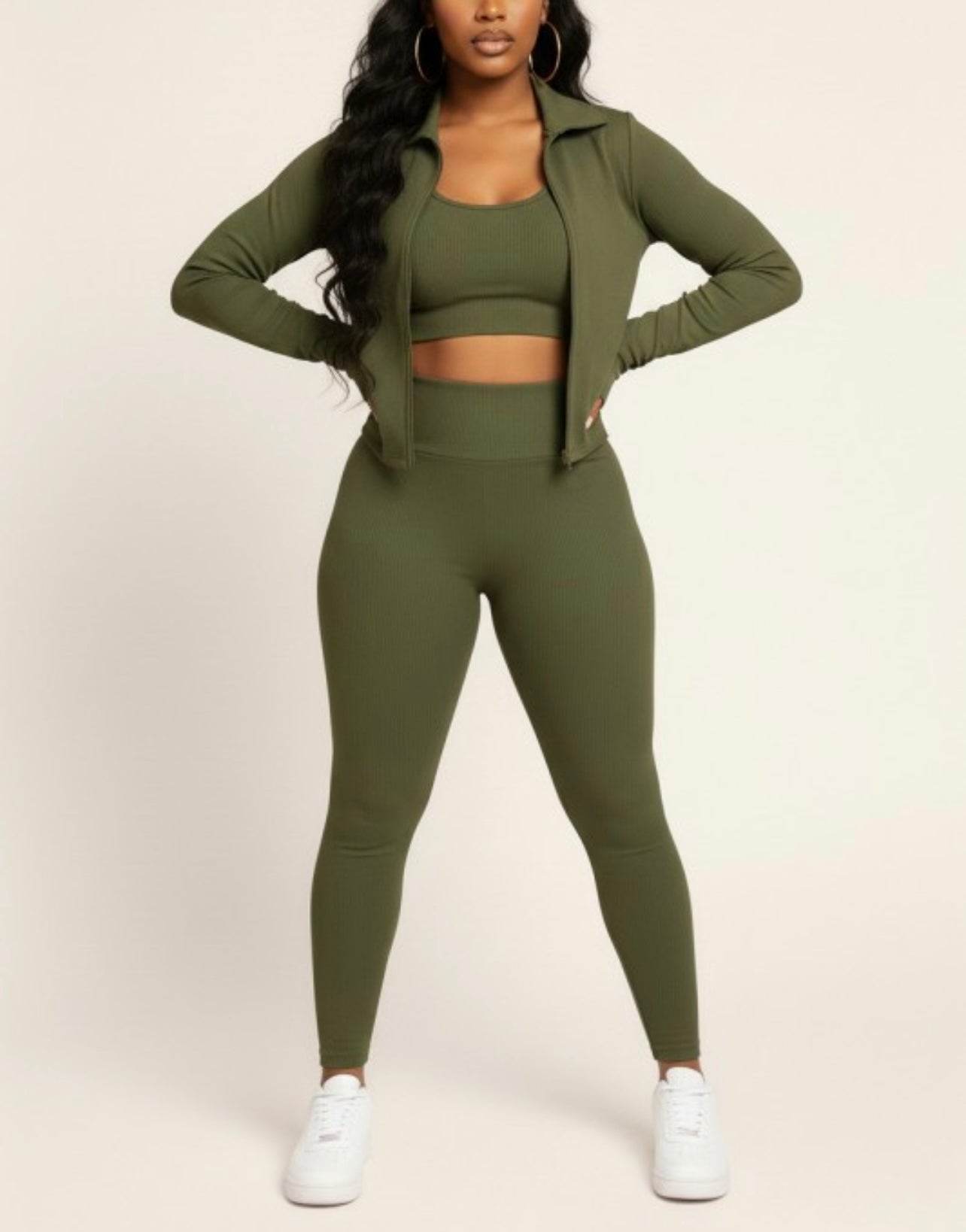 Zola Baddie Set Olive