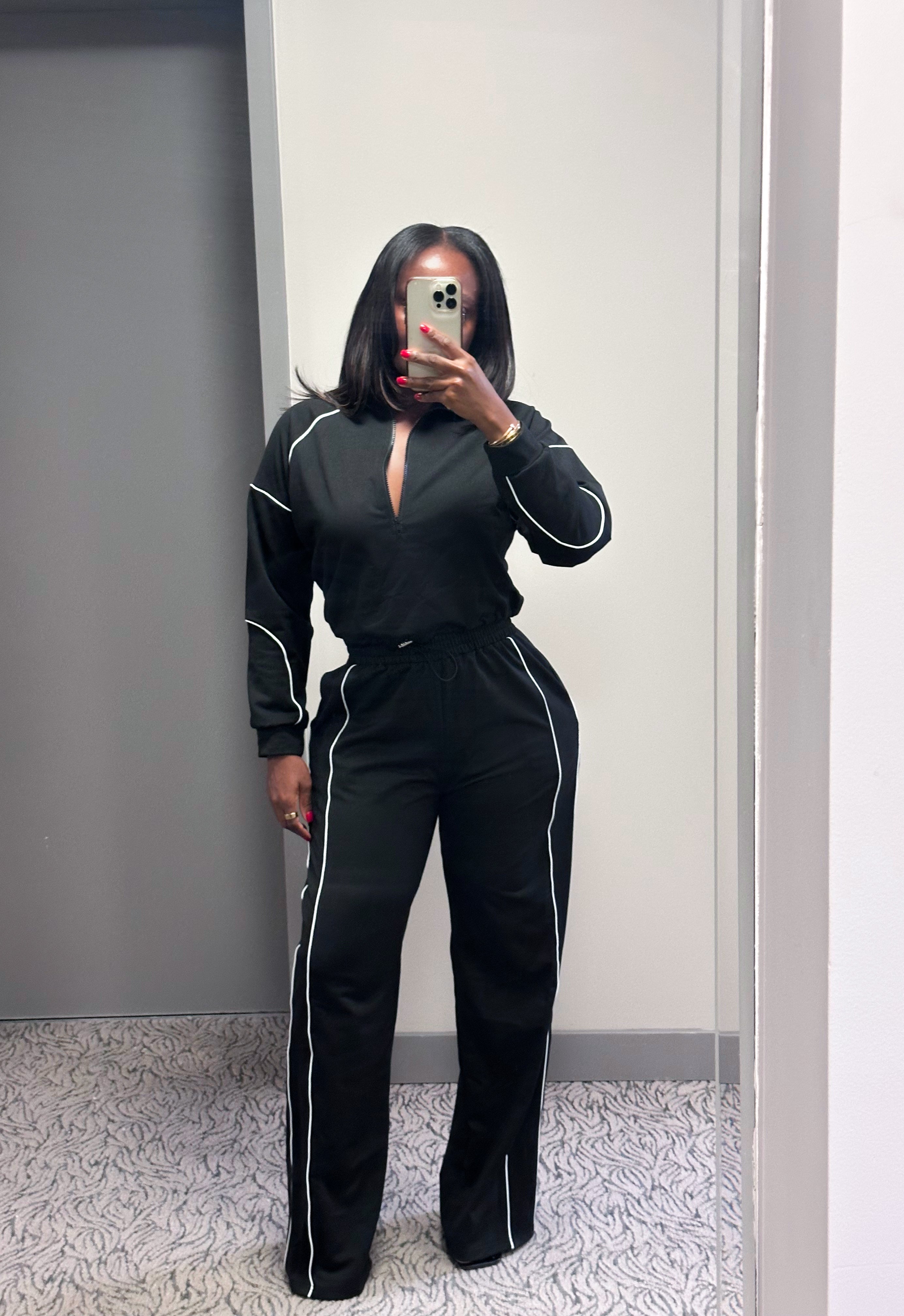“MYA” CONTRAST TWO PIECE SET (S-XL)