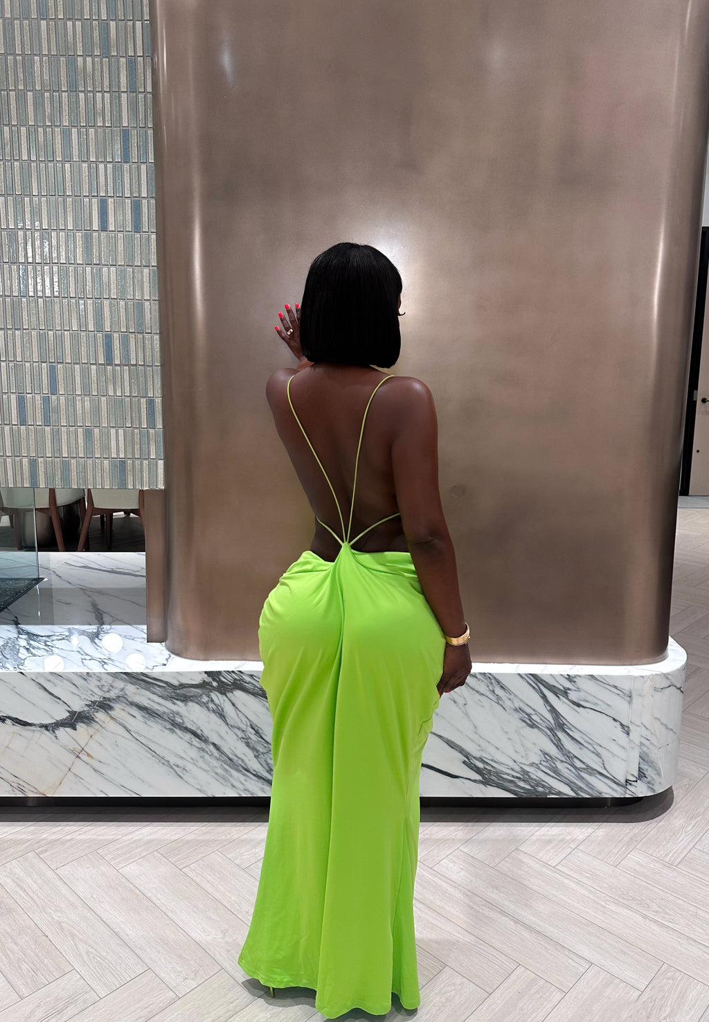 “TEMI” BACKLESS DRESS