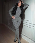 Houndstooth Jumpsuit