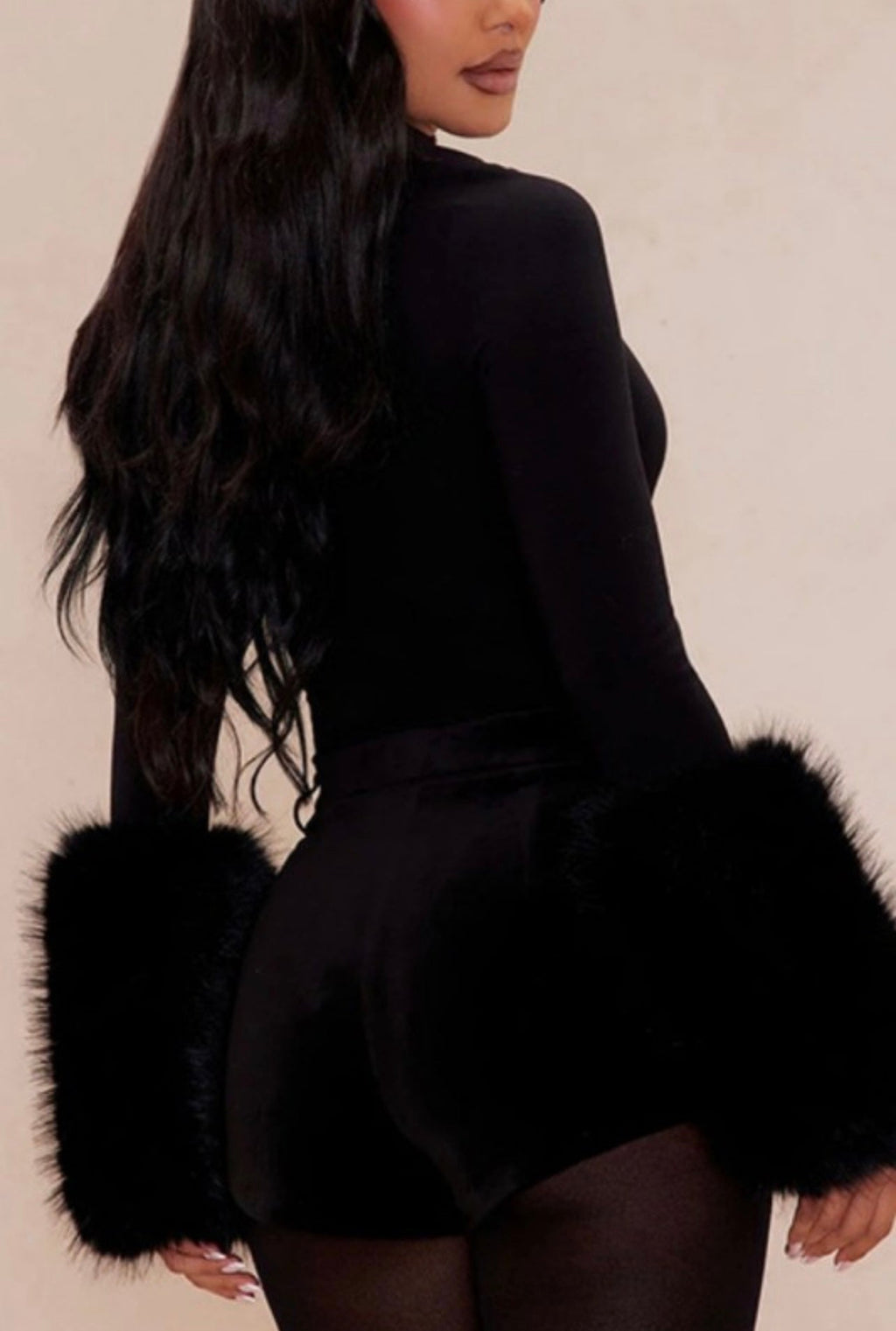 Pamela Baddie Fur Top