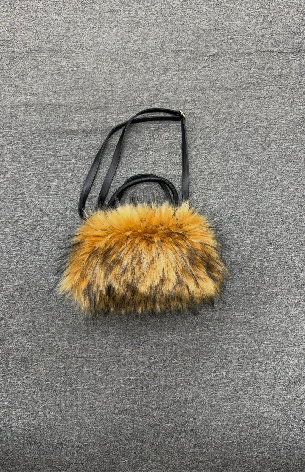 Baddie Fur Purse Brown
