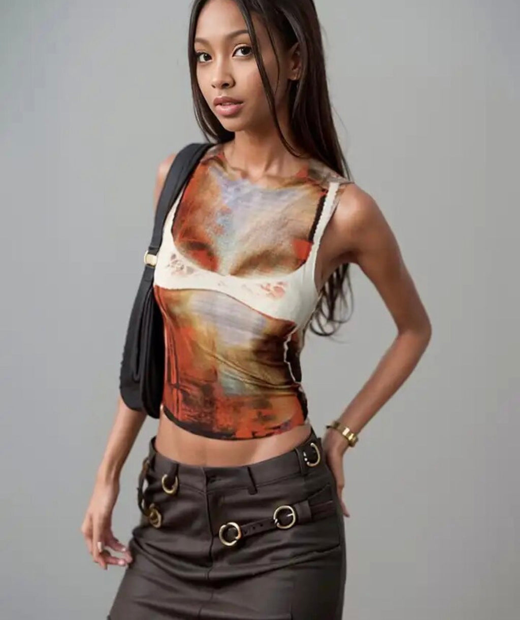 Bra print top
