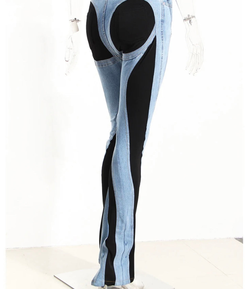 Contrast jeans