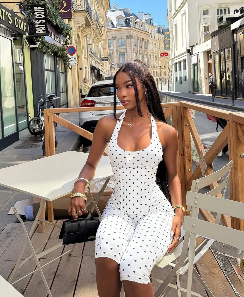 Polkadot Corset Jumpsuit
