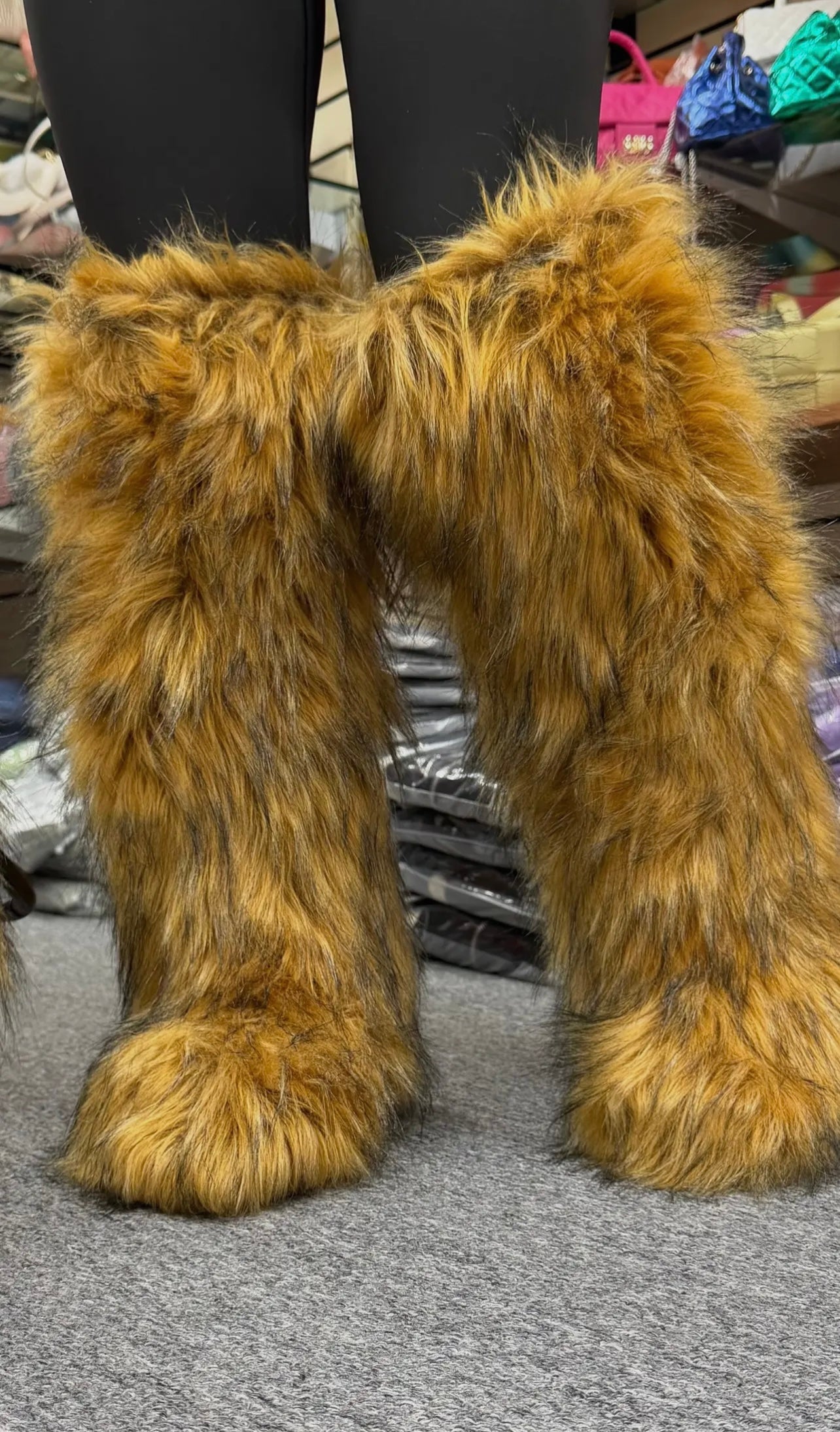 Brownie Furry Baddie Boots