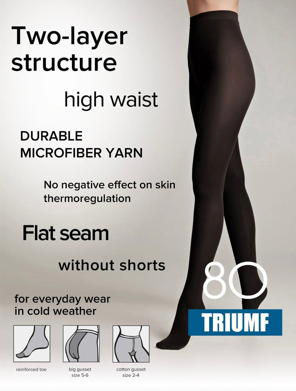 Baddie Luxe 80 Denier Tights