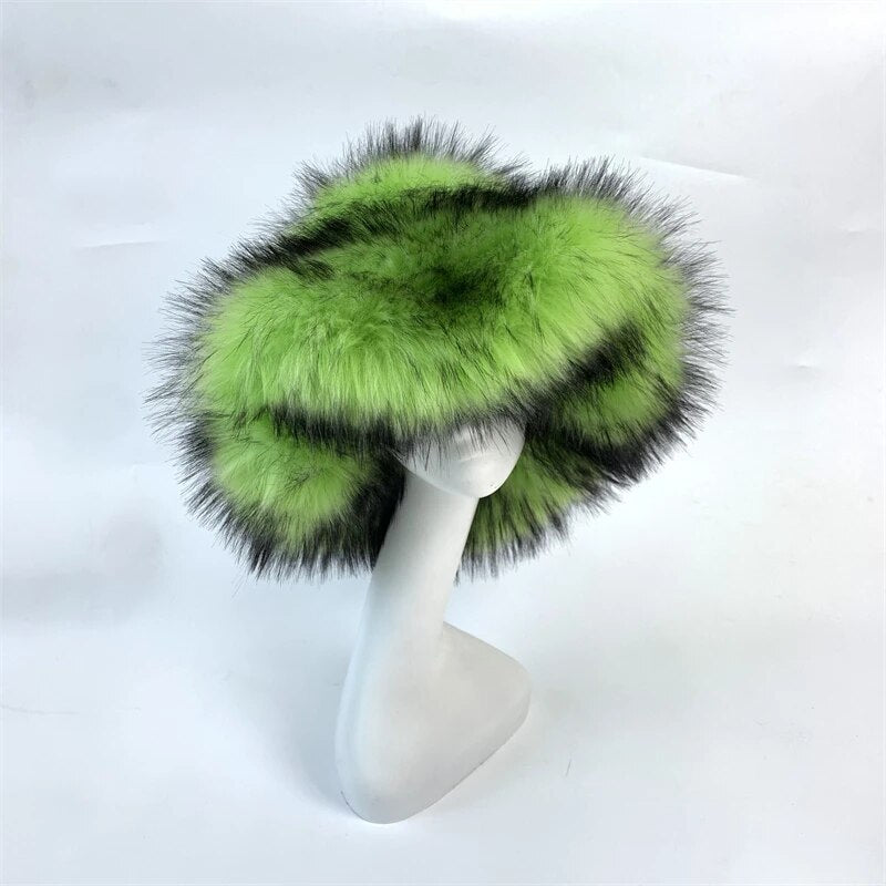 Fur Bucket Hat x Fur Bag Set
