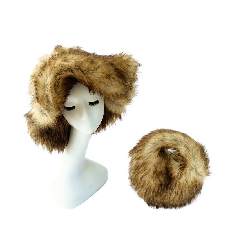 Fur Bucket Hat x Fur Bag Set Set 16