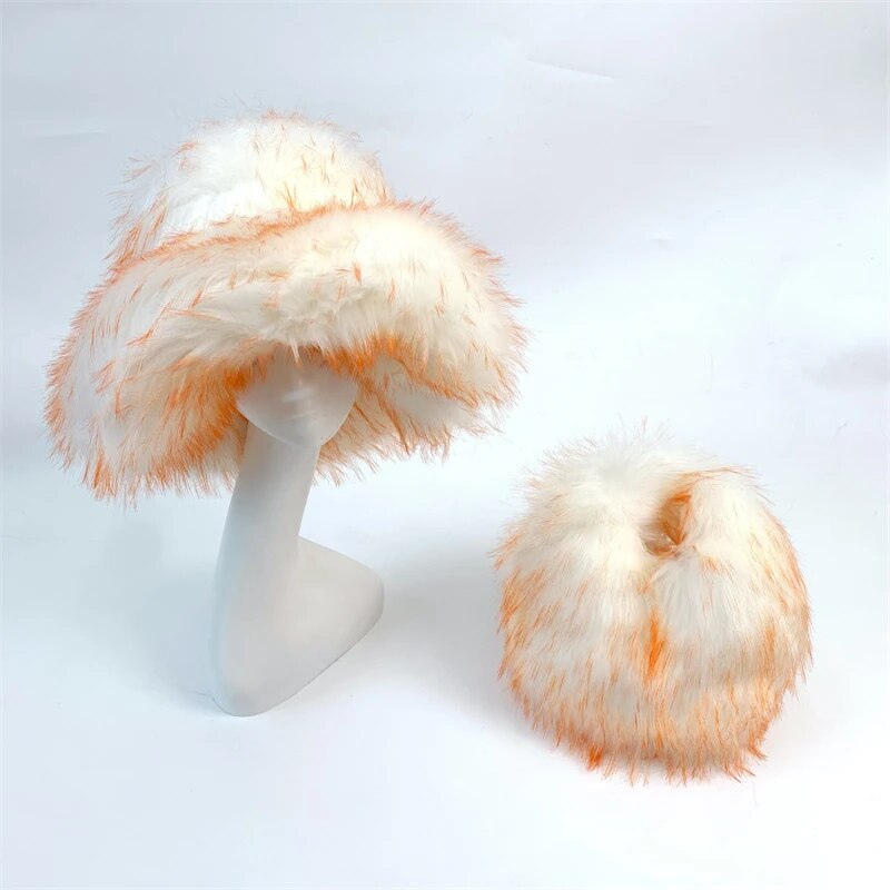 Fur Bucket Hat x Fur Bag Set Set 13