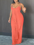Solid Cami & Pants Set--Clearance Orange S