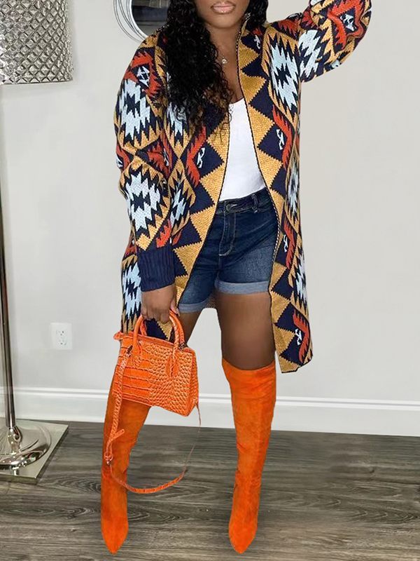 Multicolor Open-Front Cardigan--Clearance