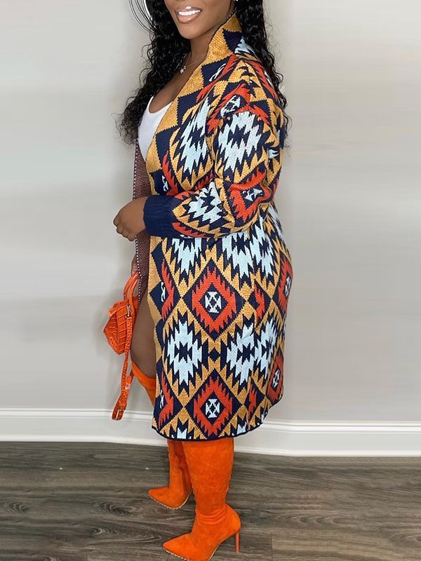 Multicolor Open-Front Cardigan--Clearance