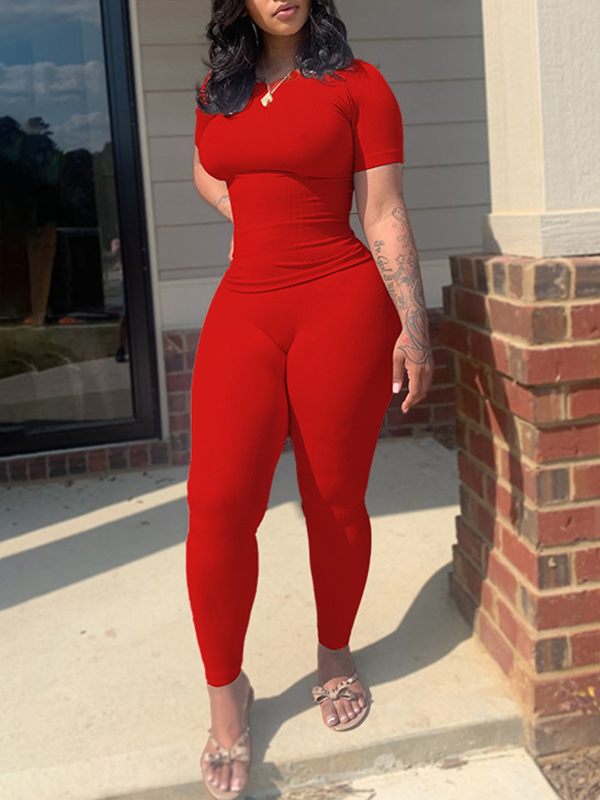 Solid Ribbed 2PC Set-Clearance