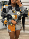 Floral Bomber Jacket--Clearance
