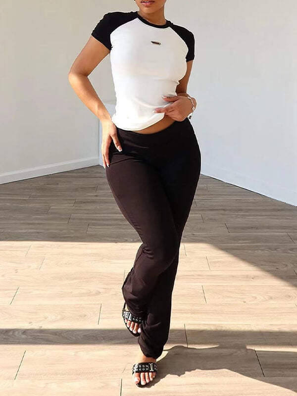 Two-Tone 2PC Set--Clearance Black S