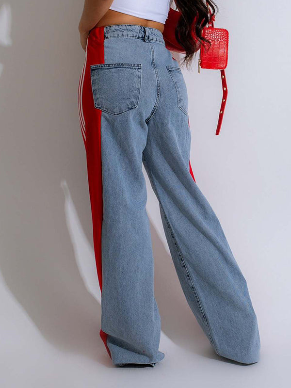 Side Stripe Jeans--Clearance