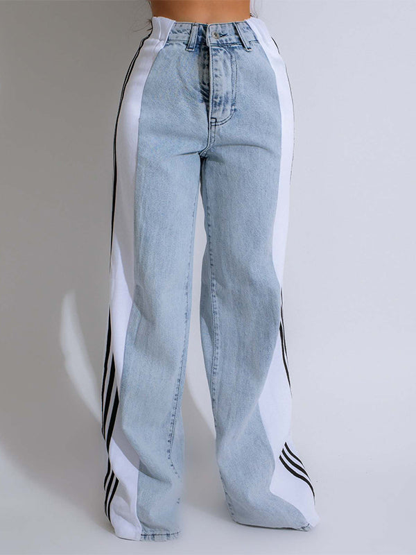 Side Stripe Jeans--Clearance